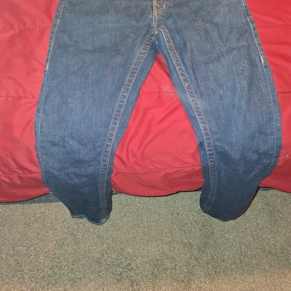 True Religion Men's Straight Jeans - Dark Blue - Picture 1 of 2